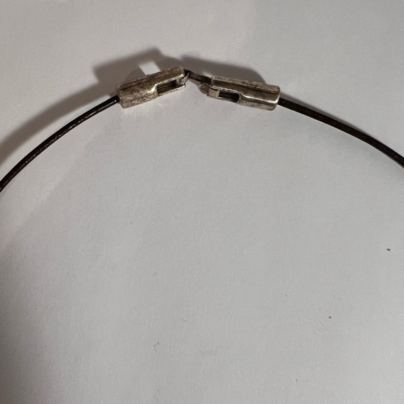 Lariat necklace, leather, turquoise, silver NWOT - Picture 4 of 6